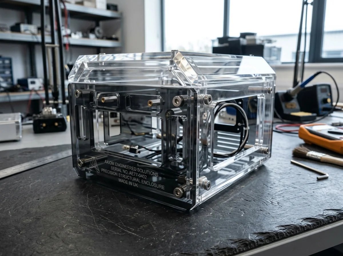 Custom Laser Fabricated Acrylic Enclosure Housing