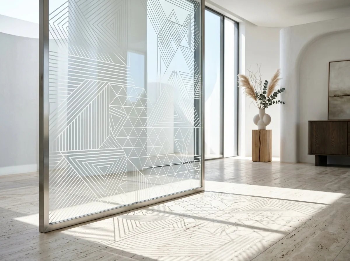 Direct UV Printed Tempered Architectural Glass Sheet